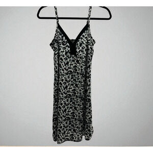 Marilyn Monroe Babydoll Nightgown Slip Dress Women's Size M Coquette Leopard